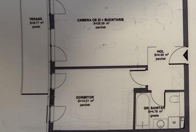 Apartament cu 2 camere semidecomandat în Florești - 2
