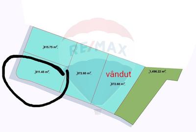 Teren Construcții intravilan de 611 mp, în Chinteni - 1