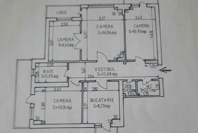 Apartament 4 camere, decomandat, etajul 2/8, zona Cug - 3