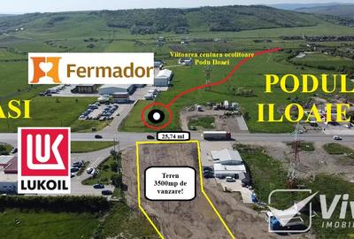 De închiriat teren 3500 MP – Deschidere la DN28 lângă LUKOIL - 1