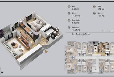 Apartament 2 Camere Militari Residence de Vanzare TVA INCLUS 15 % AVANS - 3