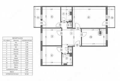 Apartament cu 4 camere decomandat în Central