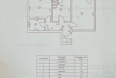 Comision Zero, Apartament 2 camere 55mp, Plantelor et. 2/4 - 2