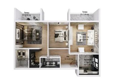 Apartament cu 3 camere decomandat în Titan - 3