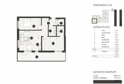 Apartament cu 3 camere decomandat în Floreasca - 2