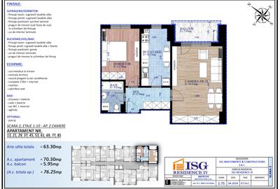 Apartament cu 2 camere decomandat în Parcul Carol