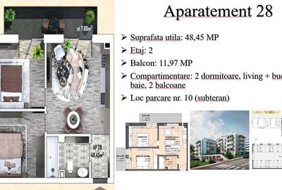 Apartament cu 3 camere semidecomandat în Apahida - 3