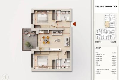 Apartament cu 3 camere decomandat în Theodor Pallady - 3