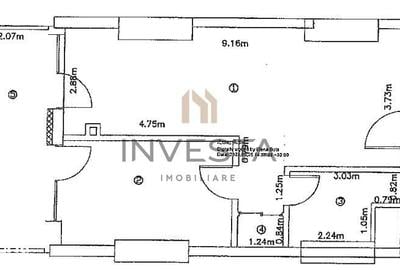 Apartament cu 2 camere semidecomandat în Gruia