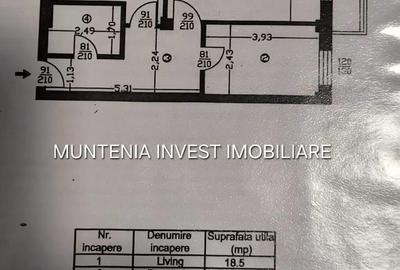 Apartament cu 2 camere decomandat în Central