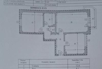 Apartament cu 2 camere decomandat în Exterior Vest