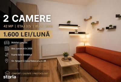Apartament cu 2 camere în Rahova