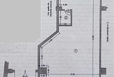 Spațiu comercial, de 90 mp, în Central - 6