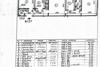 Apartament cu 4 camere semidecomandat în Militari