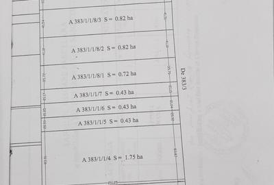 Teren de 4300 mp, în Sânpetru
