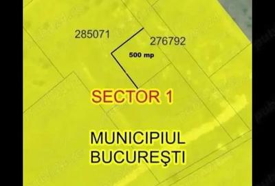 Teren de 500 mp, în Exterior Vest