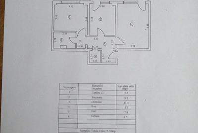 Apartament cu 2 camere decomandat în Radu Negru