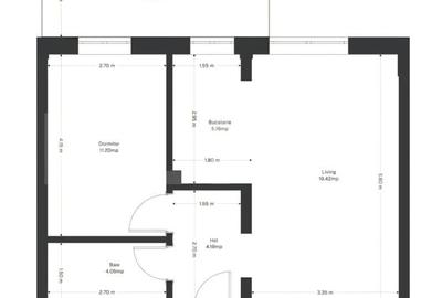 Apartament cu 2 camere în Ghirodei