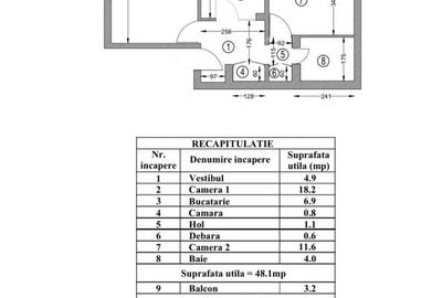 Apartament cu 2 camere decomandat în Băneasa - 1