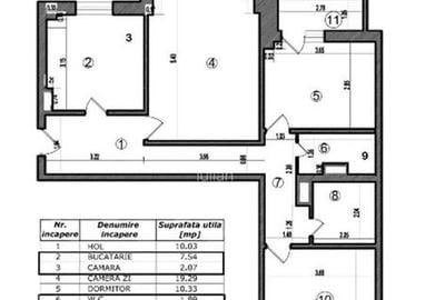 Apartament cu 3 camere decomandat, mobilat în Tineretului - 10