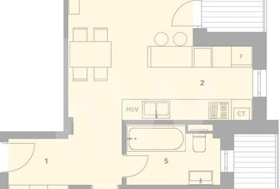 Apartament cu 2 camere în Turnișor - 1