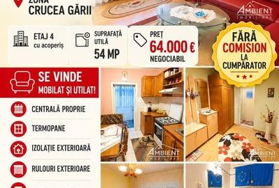 Apartament cu 2 camere decomandat, mobilat în Traian