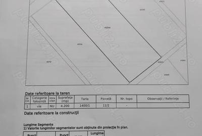 Teren de 4200 mp, în Central