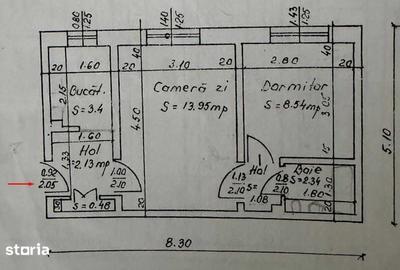 Apartament cu 2 camere în Central