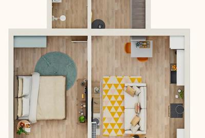 Ap. 2 camere, etaj 2 din 4, bloc nou 2025, Tiglina 2 - 1