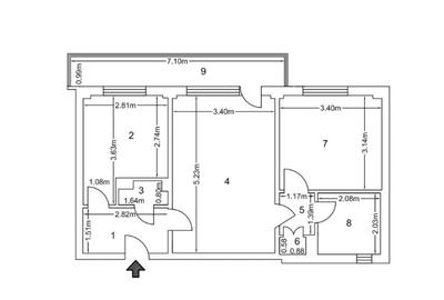 Apartament cu 2 camere în Iancului