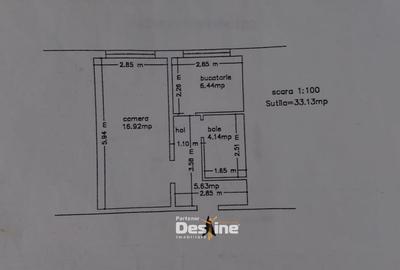 Frumoasa - Apartament 1 camera decomandat- Mobilat si utilat - 9