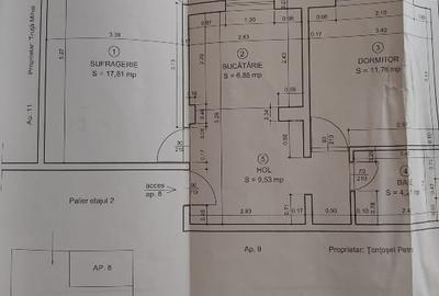 Apartament cu 2 camere decomandat în Rovine - 13