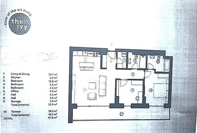 Apartament cu 3 camere decomandat în Băneasa - 15