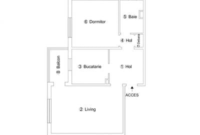 Apartament 2 camere, Lipovei, Et 2, Decomandat - 17
