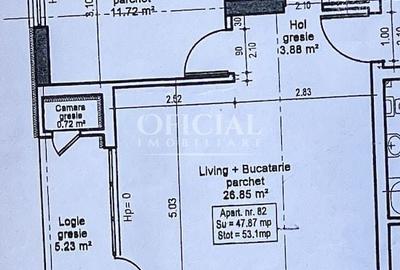 Apartament cu 2 camere semidecomandat în Florești - 7