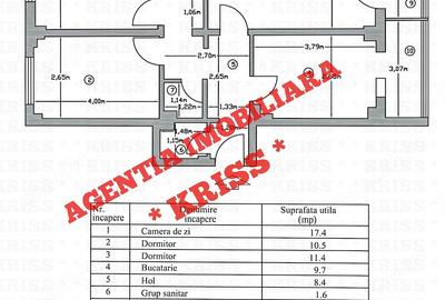 Apartament cu 3 camere decomandat în Găvana