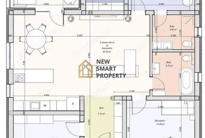 Casă cu 4 camere cu Teren 650 Mp în Centura