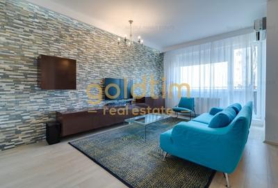 Apartament cu 3 camere semidecomandat, mobilat în Băneasa