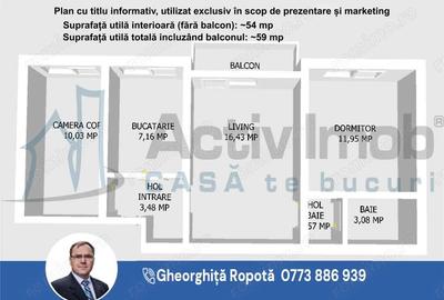 Apartament cu 3 camere semidecomandat în Central - 8