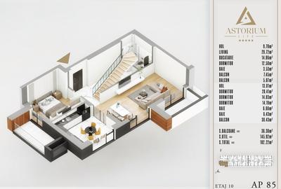 Apartament 5 Camere Duplex cu Finisaje de Lux | Rezidențial | Comision 0% - 3