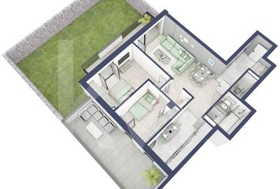 Apartament cu 3 camere semidecomandat în Turnișor - 3