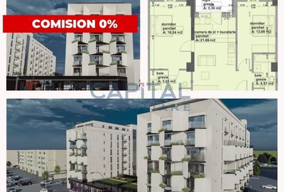 Apartament de vanzare, 3 camere, ansamblu rezidential modern, comision 0% - 1