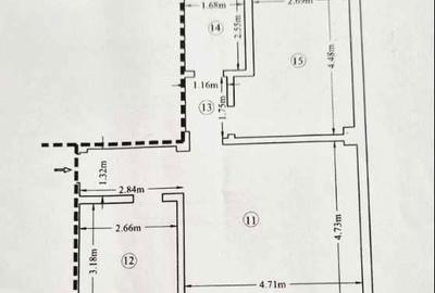 Apartament cu 3 camere semidecomandat în Tomești - 3