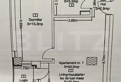 Apartament cu 2 camere decomandat, mobilat în Dâmbul Rotund - 1
