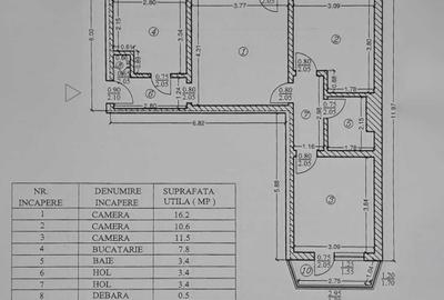 Apartament cu 3 camere semidecomandat în Nord - 2
