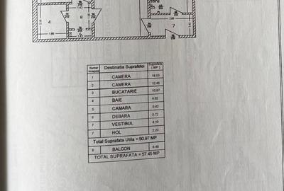 Apartament cu 2 camere semidecomandat, mobilat în 1 Mai