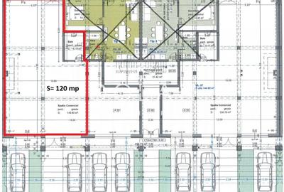 NOU- Spatiu comercial 122/mp- VITRINA 10m, Selimbar - 3
