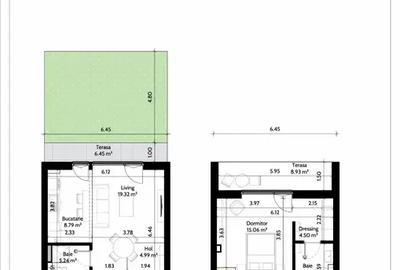 Apartament 2 camere cu grădină proprie – H4L The Village | Pipera - 9