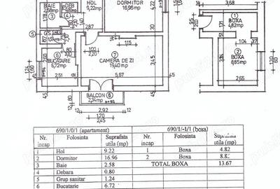 Ap 2 camere 60m2 + boxa 13m2, decomandat Ia?i Copou, str. Macazului 10 - 3