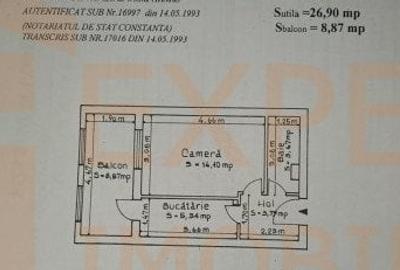 Garsoniera decomandata transformata in apartament cu 2 camere in zona POARTA 6 - 12